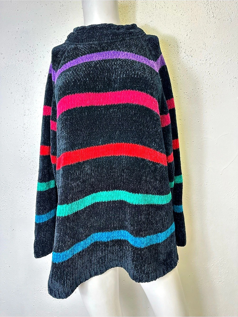 VINTAGE STEFANO WORLD WIDE 18/20 MULTICOLORED SWEATER Stripes Warm